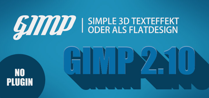 Gimp - Long Shadow Filter - 3D Effekt