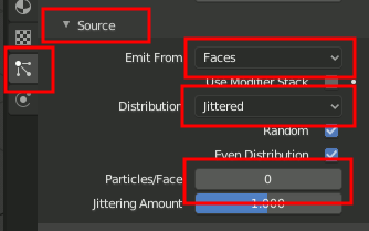 Particle/Faces Count